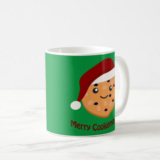 Merry Cookiemas Weihnachtskeks Kaffeetasse (VorderseiteRechts)