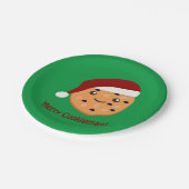 Merry Cookiemas Weihnachtskeks Pappteller (Schrägansicht)