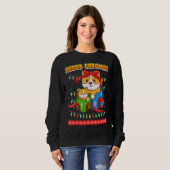 Merry Corgmas Corgi Hunde Sweatshirt (Vorne ganz)