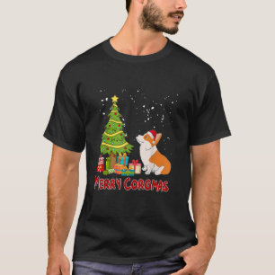 Merry Corgmas Corgi Weihnachtshund Mama Xmas Fraue T-Shirt