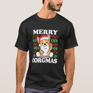 Merry Corgmas Funny Corgi Dog T-Shirt