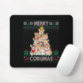 Merry Corgmas Ugly Sweater Funny Corgi Christmas T Mousepad (Mit Mouse)