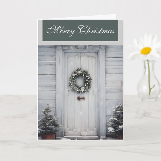 Merry Country Christmas Karte (Kleine Pflanze)