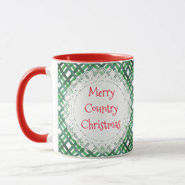 Merry Country Weihnachten Vintager Stil Geschenk Tasse