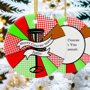 Merry Course-mas Golf Pub Personalisiert Keramik Ornament