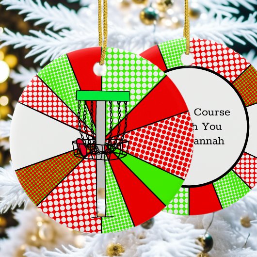 Merry Course-mas Golf Pub Personalisiert Keramik Ornament