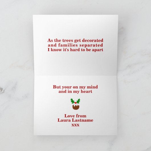 Merry Covid Christmas Feiertagskarte (Innenseite)