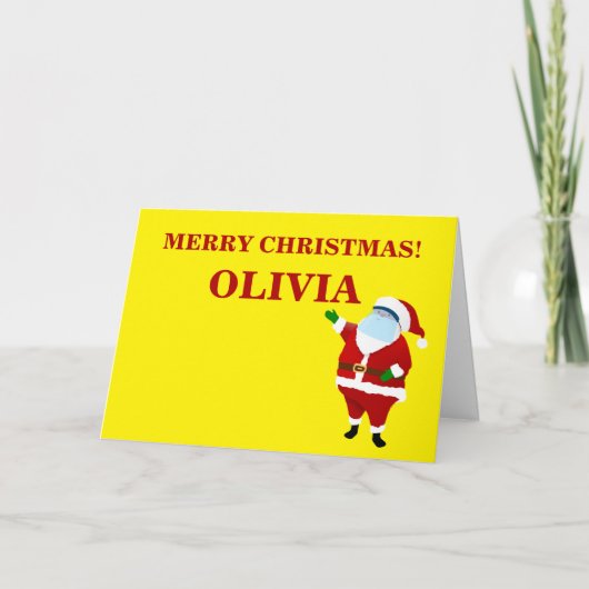 Merry Covid Christmas Feiertagskarte (Vorderseite)