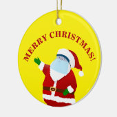 Merry Covid Christmas Keramik Ornament (Links)