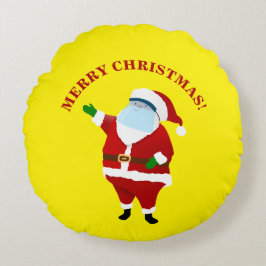 Merry Covid Christmas Rundes Kissen