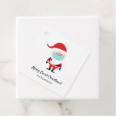 Merry Covid Weihnachten Weihnachtsmann mit Facemas Geschenkanhänger (Beispiel)