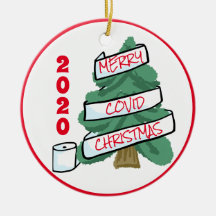 Merry Covid Weihnachts-Toilettenpapier Garland 202