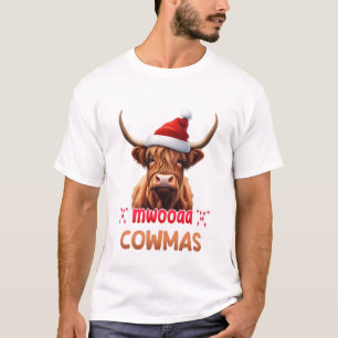 Merry Cowmas Niedlich Weihnachten Weihnachten Weih T-Shirt