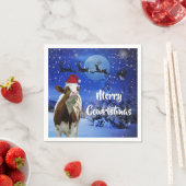 Merry Cowristmas Weihnachten Urlaub Serviette (Beispiel)