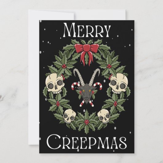 Merry Creepmas Card Feiertagskarte (Vorderseite)