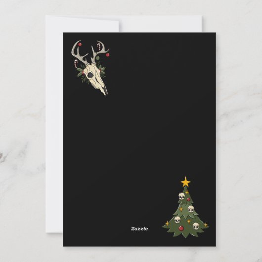 Merry Creepmas Card Feiertagskarte (Rückseite)