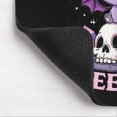 Merry Creepmas Cat Pastel Goth Christmas Skull For Mousepad (Ecke)