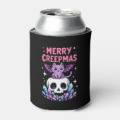 Merry Creepmas Cat Pastel Goth Christmas Skull T-S Dosenkühler (Kanne Vorderseite)