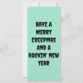 Merry Creepmas Coffin Holiday Flat Card (Rückseite)
