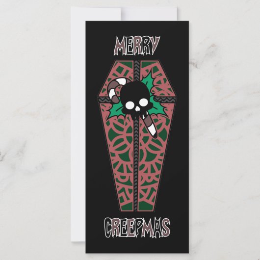 Merry Creepmas Holiday Flat Card (Vorderseite)