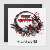 Merry Creepmas Horror Weihnachten Custom Magnet (Vorne/Hinten)