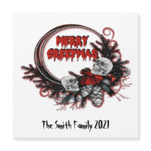 Merry Creepmas Horror Weihnachten Custom Magnet