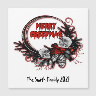Merry Creepmas Horror Weihnachten Custom Magnet