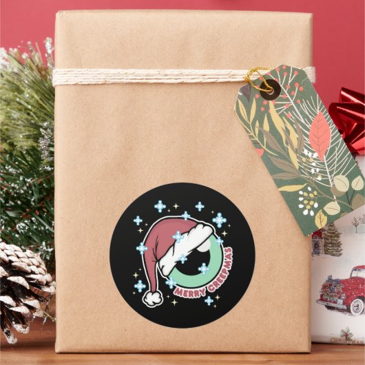 Merry Creepmas Runder Aufkleber (Feiertag)