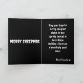 Merry Creepmas Spooky Boy Gothic Vintag Karte (Innenseite)