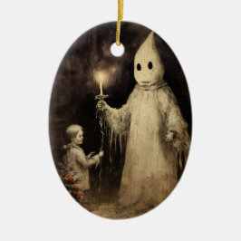 Merry Creepmas Spooky Ghost Gothic Vintag Keramik Ornament