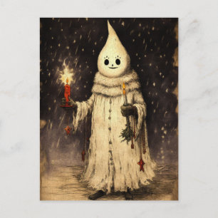Merry Creepmas Spooky Ghost Gothic Vintag Postkarte