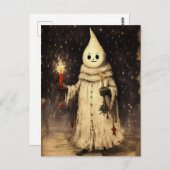 Merry Creepmas Spooky Ghost Gothic Vintag Postkarte (Vorne/Hinten)
