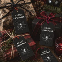 Merry Creepmas Spooky Gothic Snowflake