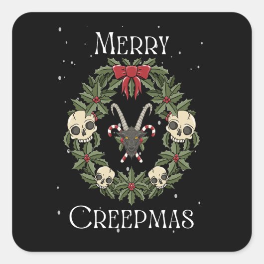 Merry Creepmas Sticker (Vorderseite)