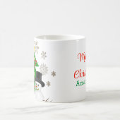 Merry Crhistmas Snowman Personalisiert Kaffeetasse (Mittel)