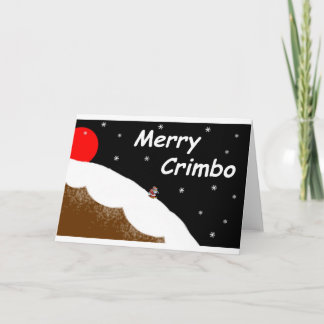 Merry Crimbo Feiertagskarte