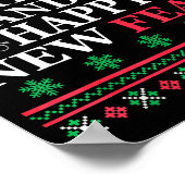 Merry Crisis And Happy New Fear Funny Ugly Christm Poster (Ecke)