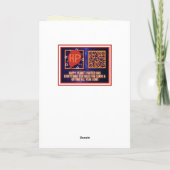 Merry Crisis Funny Christmas Karte (Rückseite)