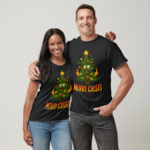 Merry Crisis Funny Christmas Tree Tangled Lights T-Shirt (Unisex)