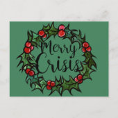 Merry Crisis Postkarte (Vorderseite)