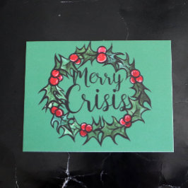 Merry Crisis Postkarte