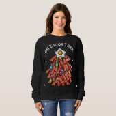 Merry Crispness Oh Bacon Tree GRILLEN Ugly Christm Sweatshirt (Vorne ganz)
