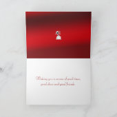 Merry Cristmas Fotokarte Feiertagskarte (Innenseite)