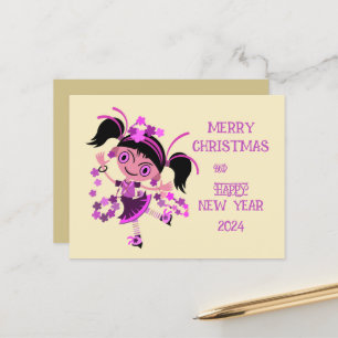 MERRY CRISTMAS VACTION NEUJAHR GREETING WISCH POSTKARTE