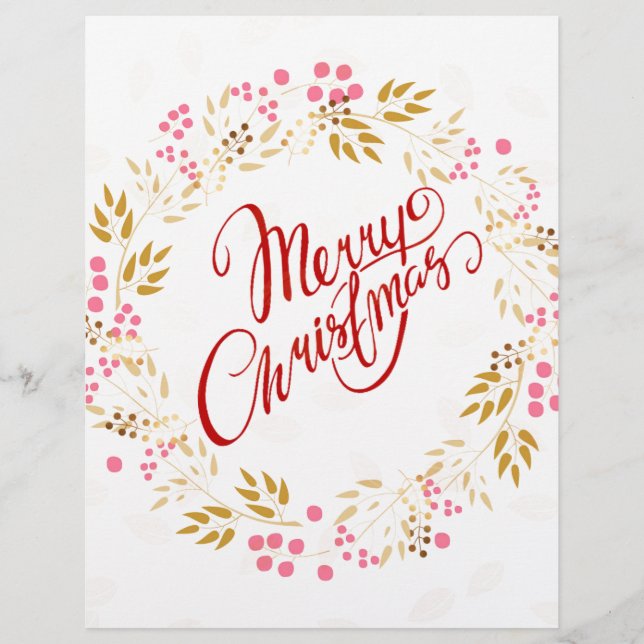 Merry Cristmas Wreath (Vorderseite)
