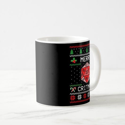 Merry Critmas Christmas Rpg Board Game Role Play U Kaffeetasse (VorderseiteRechts)