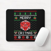 Merry Critmas Christmas Rpg Board Game Role Play U Mousepad (Mit Mouse)