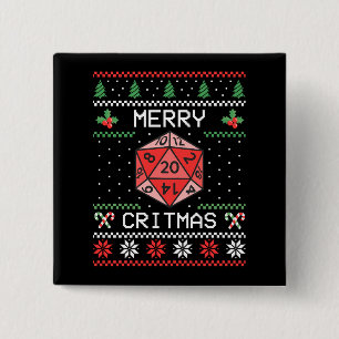 Merry Critmas II - hässliche Weihnachten Button