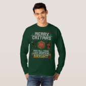 Merry Critmas Loot Drop | Archer Ugly Sweater T-Shirt (Vorne ganz)