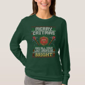 Merry Critmas Loot Drop | Healer Ugly Sweater T-Shirt (Vorderseite)
